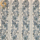 Stellen-blaue Mesh Beaded Lace Fabric Sewing-Stickerei für Kleid