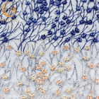 Wasserlösliche paillettenbesetzte Breiten-afrikanisches Textilmuster des Spitze-Gewebe-135cm handgemacht
