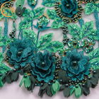 Empfindliche wasserlösliche Blumenspitze-Gewebe-Stickerei schnüren sich Material für Hochzeits-Kleid