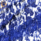 135cm Breiten-Marine-Blau stickte Tulle, Gewebe-Mode-Handarbeit sich zu schnüren