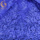 Blaue Heiratsder spitze-Gewebe-MDX elegante Breite Blumen-des Muster-135cm