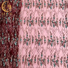 Frauen kleiden Paillette sich schnüren besonders angefertigte Breiten-französische perlenbesetzte die Spitze des Gewebe-140cm