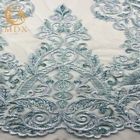 Kundengebundener gestickter Mesh Lace Fabric Sequins Decoration für Frauen kleiden an
