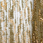 Materielle des Gold3d Nylonbreite Blumen-Spitze-Gewebe-135Cm